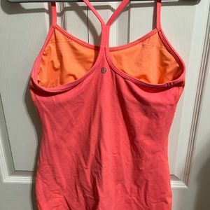 Coral lululemon tank top